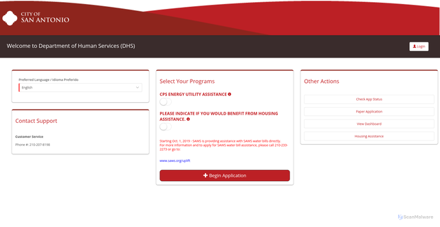 Security scan screenshot of https://dhs.mendixcloud.com/