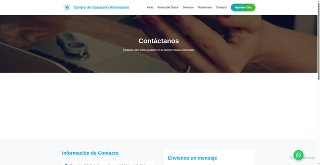 Security scan screenshot of https://centrodesanacionalternativo.pages.dev/contacto