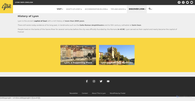 Security scan screenshot of https://thisislyon.fr/discover-lyon/history-of-lyon/