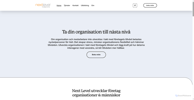 Security scan screenshot of https://nextlevel.se