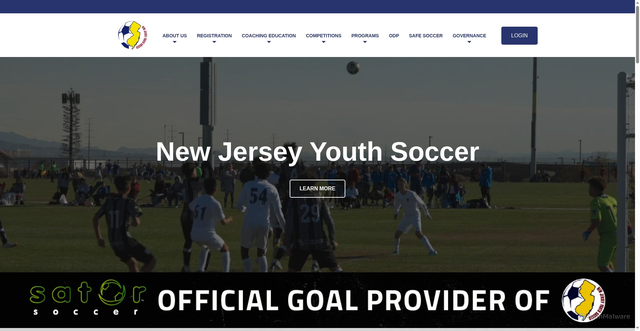 Security scan screenshot of https://www.njyouthsoccer.com/