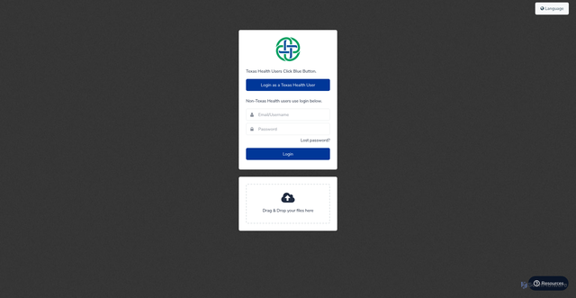 Security scan screenshot of https://texashealth.bynder.com