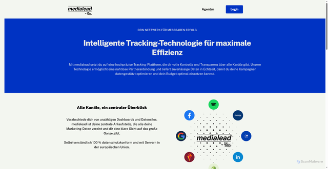 Security scan screenshot of https://pv.medialead.de
