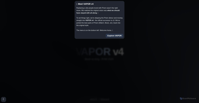 Security scan screenshot of https://dev.nonexistent.vapor.my/