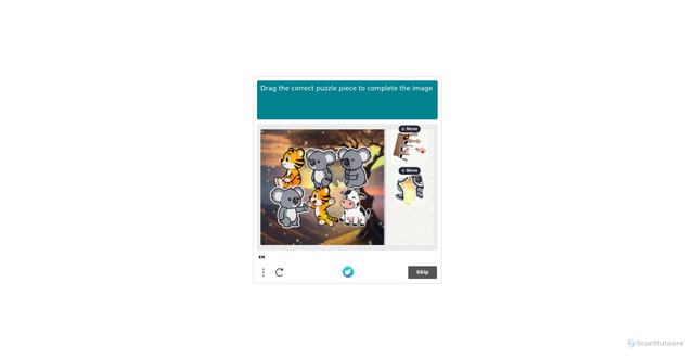 Security scan screenshot of https://verify-that-you-are-human.firebaseapp.com/