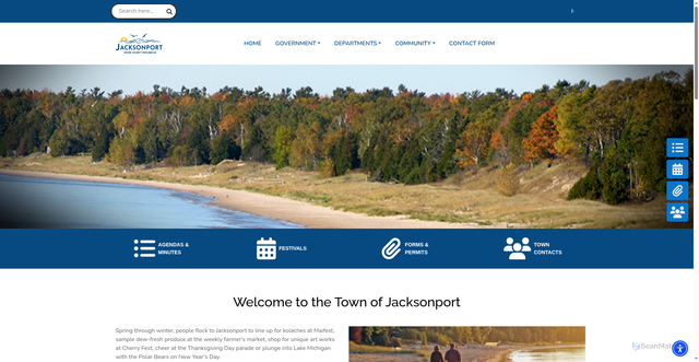 Security scan screenshot of https://jacksonportwi.gov/