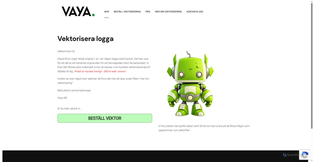 Security scan screenshot of https://vektorfil.se