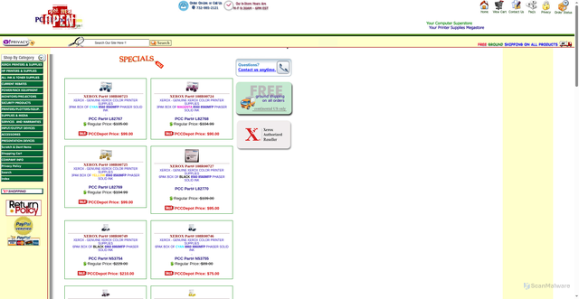 Security scan screenshot of https://pccdepot.com