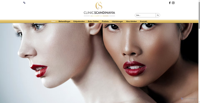 Security scan screenshot of https://clinicscandinavia.se