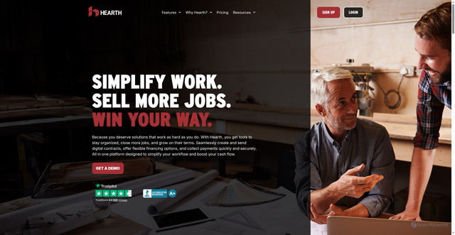 Security scan screenshot of https://gethearth.com