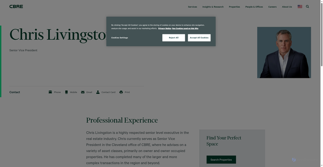 Security scan screenshot of https://www.cbre.com/people/chris-livingston