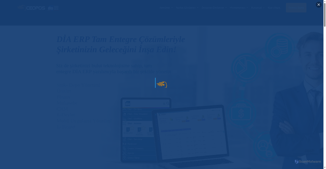 Security scan screenshot of https://diayazilim.com