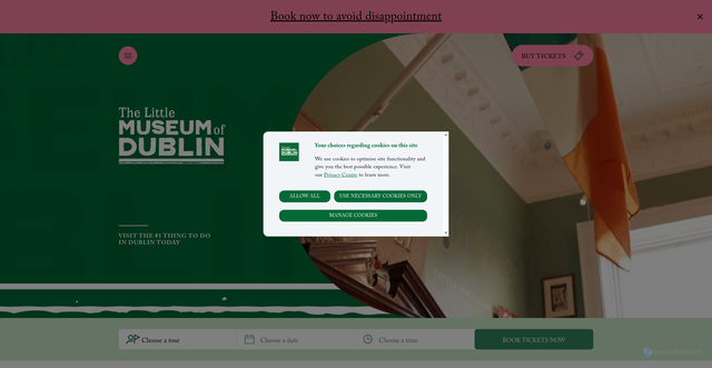 Security scan screenshot of https://www.littlemuseum.ie/