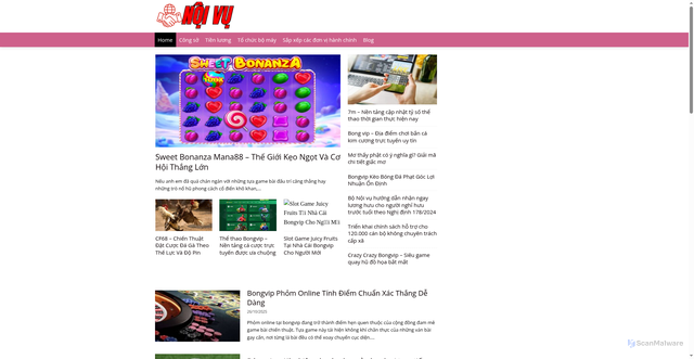 Security scan screenshot of http://slotonline911.co.uk/