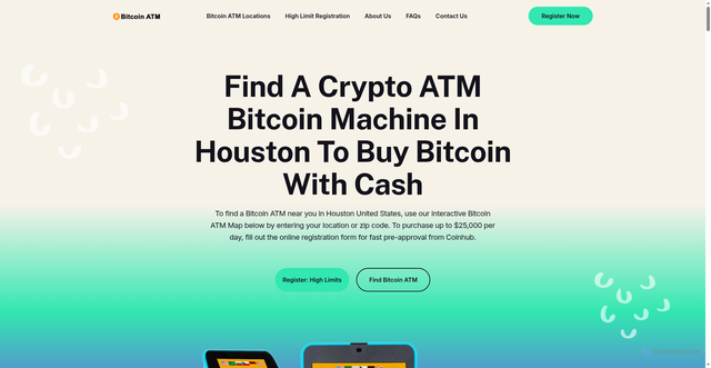 Security scan screenshot of https://www.houstoncryptoatm.com/