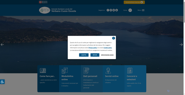 Security scan screenshot of https://www.aslvco.it/