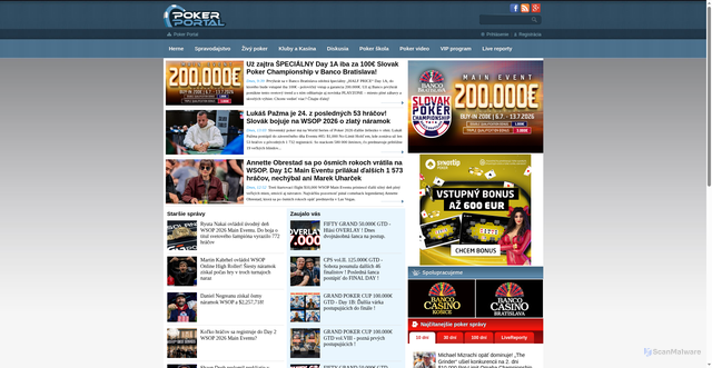 Security scan screenshot of https://pokerportal.info
