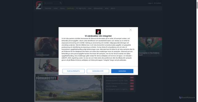 Security scan screenshot of https://fz.se