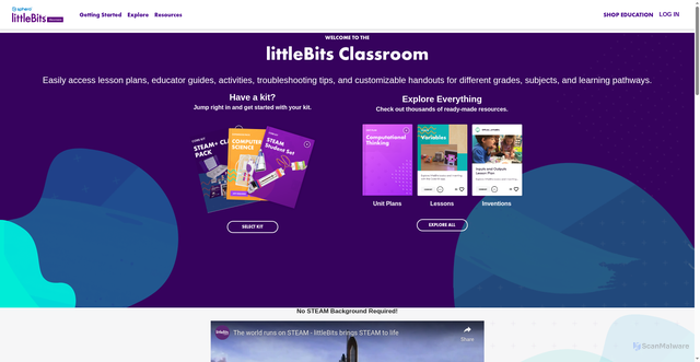 Security scan screenshot of https://littlebits.com