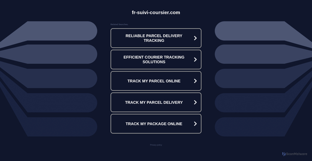 Security scan screenshot of https://fr-suivi-coursier.com/