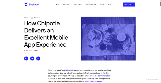 Security scan screenshot of https://www.bluelabellabs.com/blog/how-chipotle-delivers-an-excellent-mobile-app-experience/