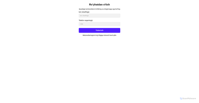 Security scan screenshot of http://form.altaybio.uz/