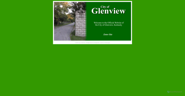 Security scan screenshot of http://glenviewky.gov/