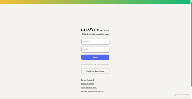 Security scan screenshot of https://ohm.lumenlearning.com