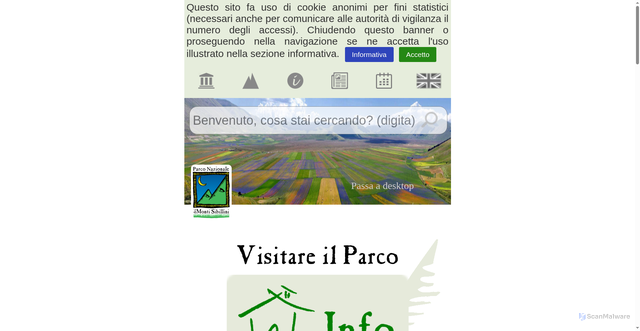 Security scan screenshot of https://www.sibillini.net/