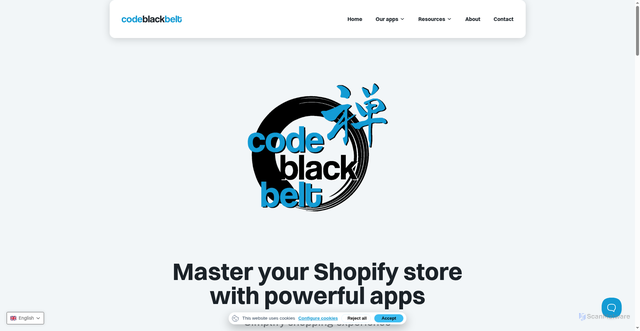 Security scan screenshot of https://cdn.codeblackbelt.com