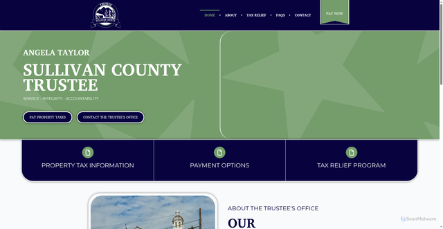 Security scan screenshot of https://sullivantntrustee.gov/