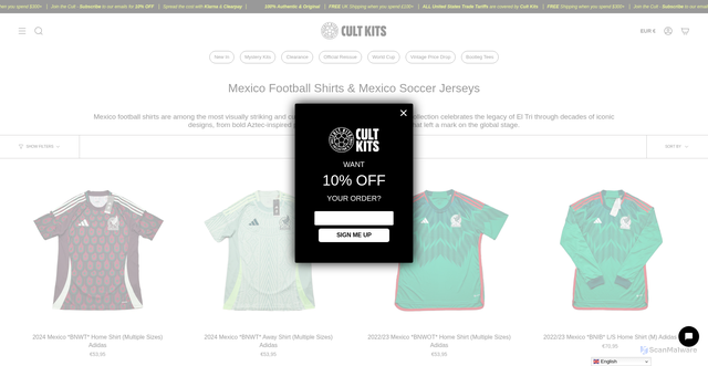 Security scan screenshot of https://www.cultkits.com/collections/mexico?srsltid=AfmBOopyilZfR1lIxv0hyTOxqalCqgh5QvMt5lXTLmROsKSHsJaxQDtZ