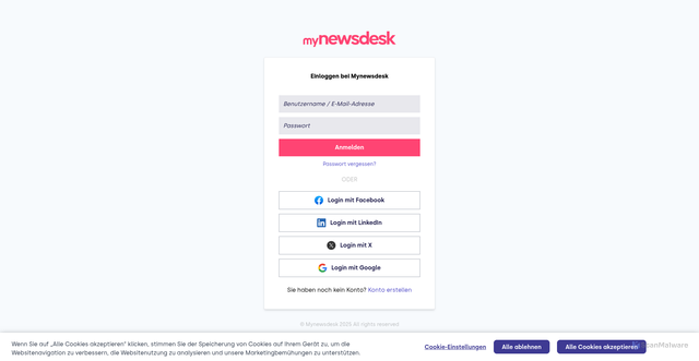 Security scan screenshot of https://publish.mynewsdesk.com/