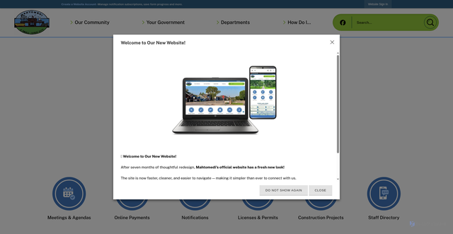 Security scan screenshot of https://mahtomedimn.gov/