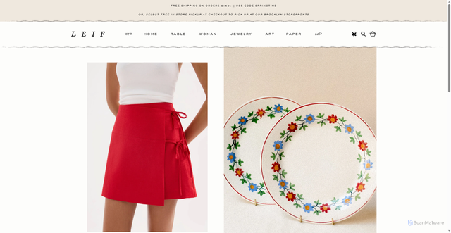 Security scan screenshot of https://leifshop.com