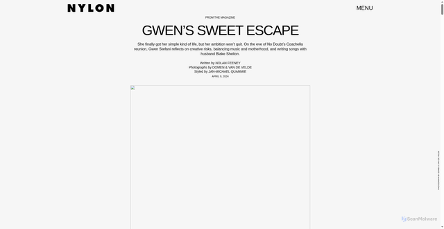 Security scan screenshot of https://www.nylon.com/entertainment/gwen-stefani-no-doubt-coachella-cover