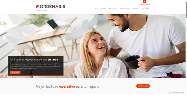 Security scan screenshot of https://ordenaris.com