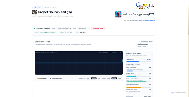 Security scan screenshot of https://goonwaylabs-dphrj0qnlbs6.edgeone.dev/