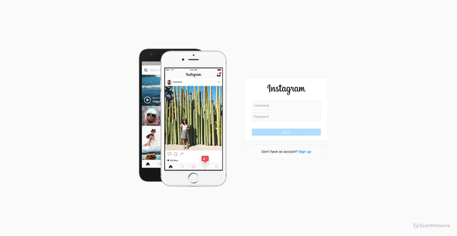 Security scan screenshot of https://instagram-clone-delta.vercel.app/