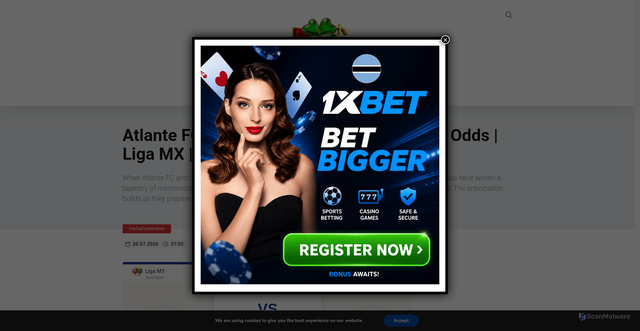 Security scan screenshot of bettingbotswana.com