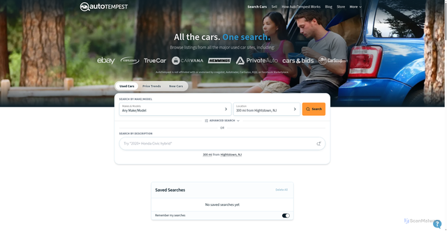 Security scan screenshot of https://www.autotempest.com/