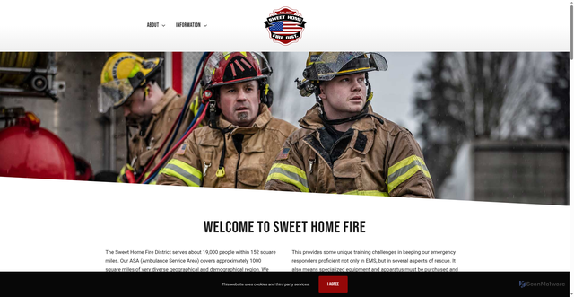 Security scan screenshot of https://sweethomefireor.gov/