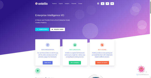 Security scan screenshot of https://entellio.techmahindra.com