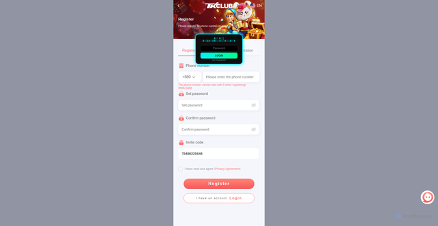 Security scan screenshot of https://tkclub0-5x4fw9fvr0.edgeone.app/