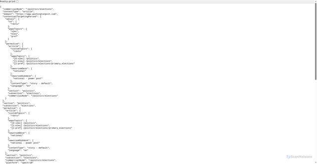 Security scan screenshot of https://targeting.zeustechnology.com