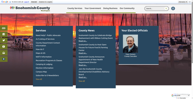 Security scan screenshot of https://www.snohomishcountywa.gov/