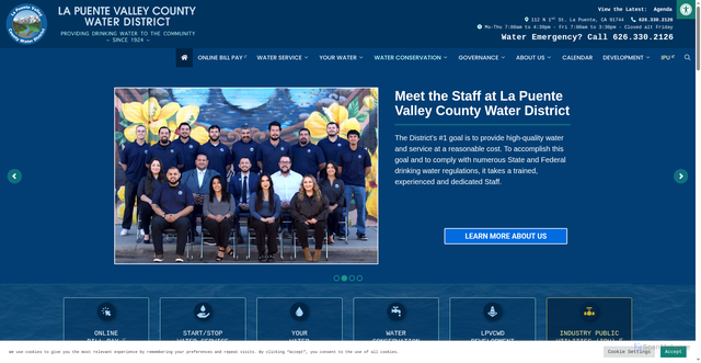 Security scan screenshot of https://lapuentewater.com/
