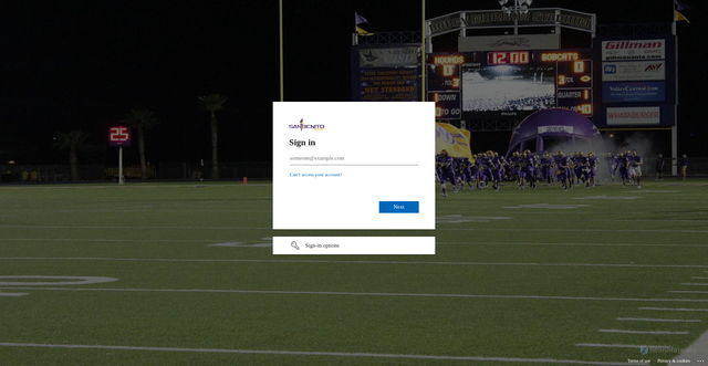 Security scan screenshot of https://sbcisd-my.sharepoint.com