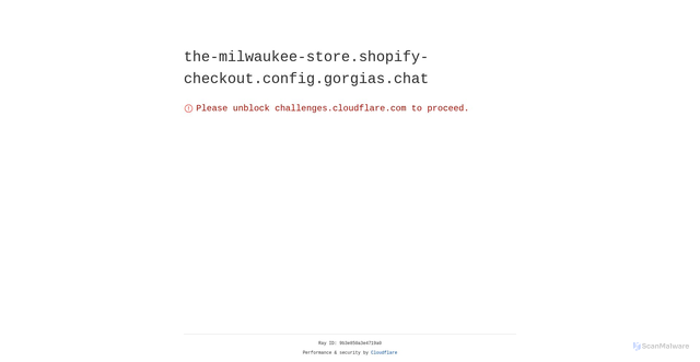 Security scan screenshot of https://the-milwaukee-store.shopify-checkout.config.gorgias.chat