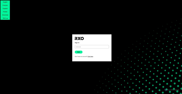 Security scan screenshot of https://carrier.rxoconnect.rxo.com